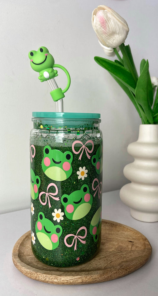 Verre Double Paroi à Paillettes - Frog