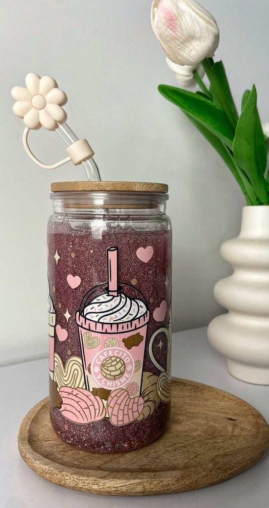 Verre Double Paroi à Paillettes - Latte